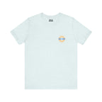 Chubby Baby Angel Luke 2:13-14 T-Shirt | Blue Striped Heaven Design