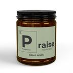 Scented Soy Candle - 'Praise' Amber Jar with Black Lid (4oz & 9oz)