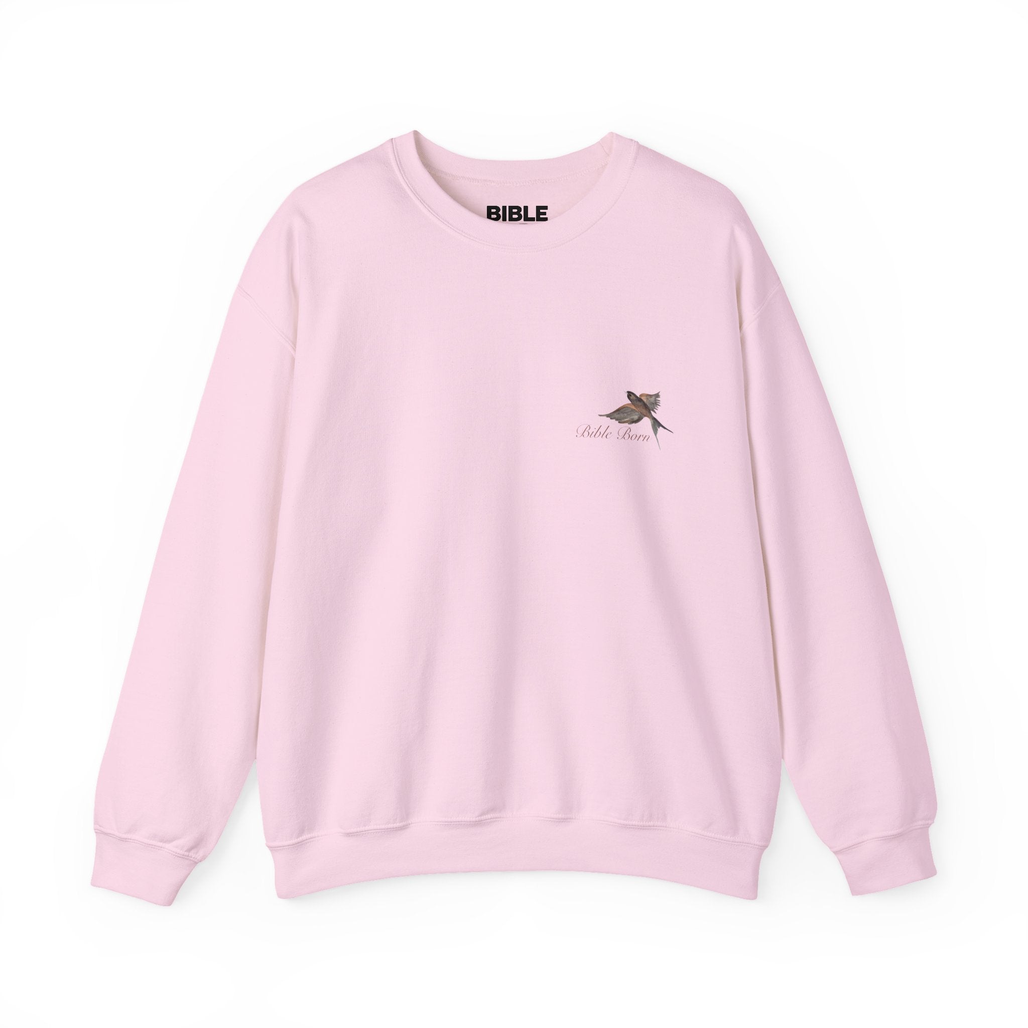 Birds of Creation Crewneck Sweatshirt — "Genesis 1:30" Vintage Bird Illustration