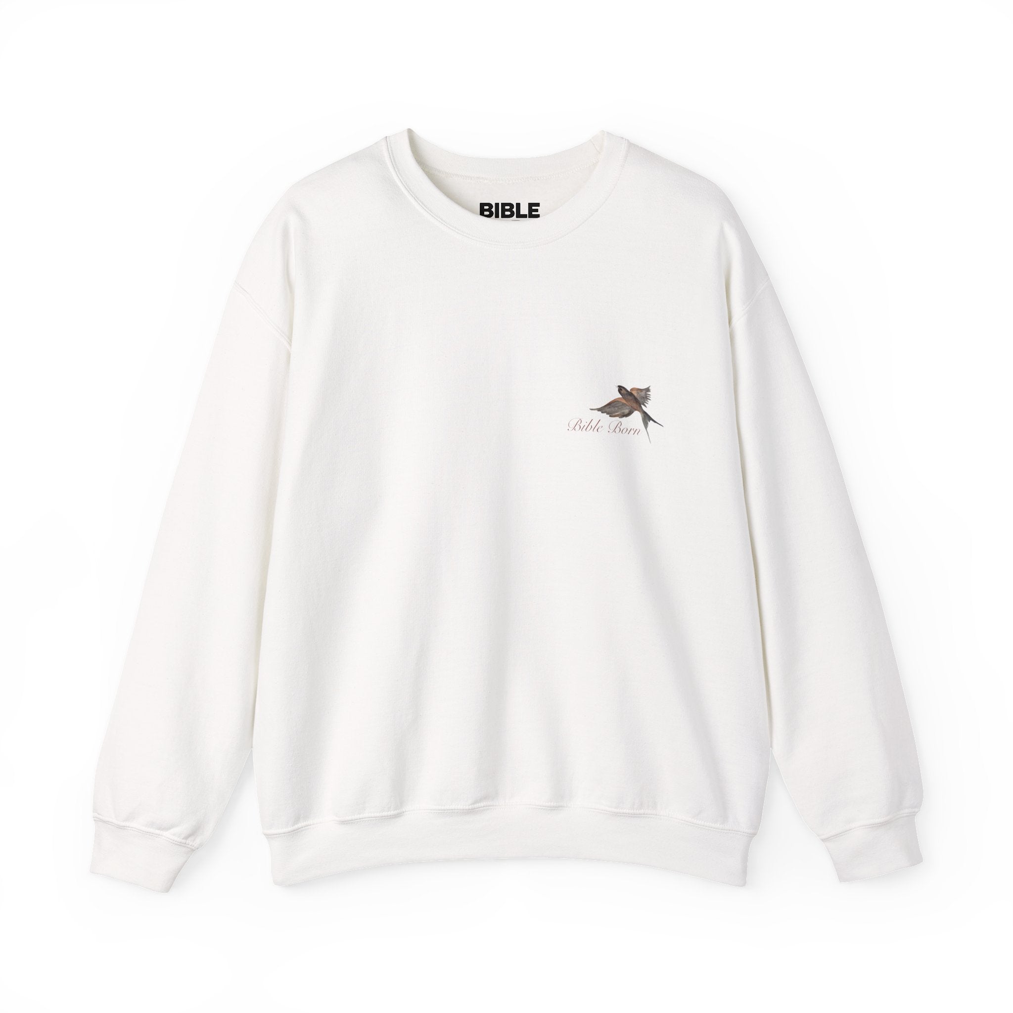 Birds of Creation Crewneck Sweatshirt — "Genesis 1:30" Vintage Bird Illustration