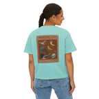 Genesis 1:30 Birds Graphic Boxy Tee — Vintage Nature Faith T‑Shirt