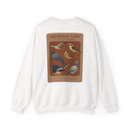 Birds of Creation Crewneck Sweatshirt — "Genesis 1:30" Vintage Bird Illustration