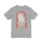 You Are Not Hard to Love T‑Shirt — 'Bible Born' Minimal Faith Tee