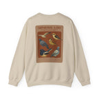 Birds of Creation Crewneck Sweatshirt — "Genesis 1:30" Vintage Bird Illustration