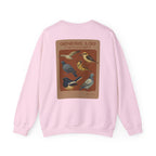 Birds of Creation Crewneck Sweatshirt — "Genesis 1:30" Vintage Bird Illustration